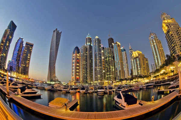 Dubai marina en jbr — Stockfoto