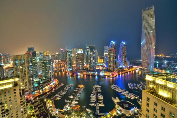 Dubai marina und jbr — Stockfoto