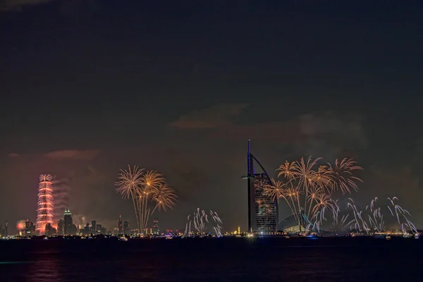 Fogos de artifício Dubai — Fotografia de Stock