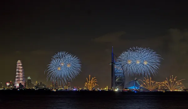 Fogos de artifício Dubai — Fotografia de Stock