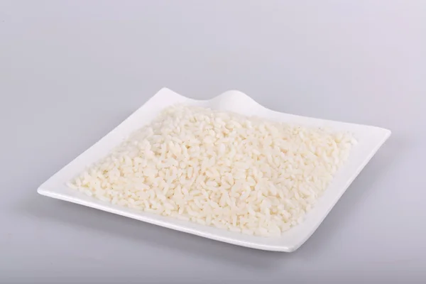 Варёный белый матовый рис — стоковое фото