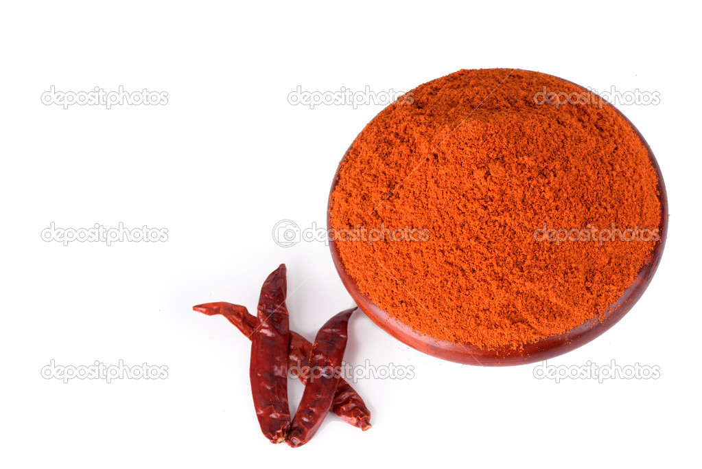 Chilly powder with red chilly