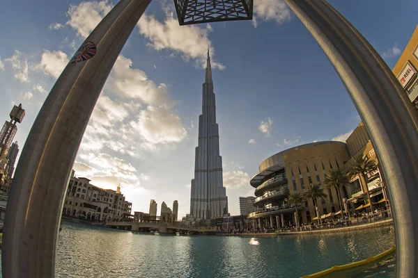 Burj khalifa a dubai downtown — Stock fotografie