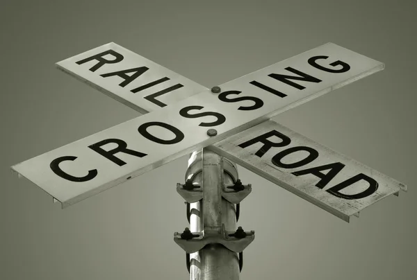 Crossing Railroad — Stock Photo, Image