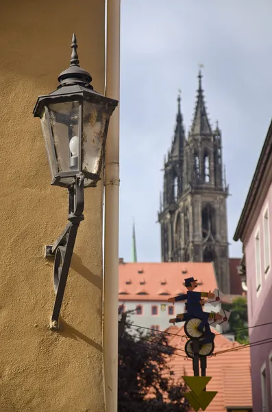 Meissen에 Streetlamp — 스톡 사진