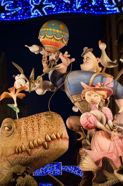 Falla at Night — Stock Photo, Image