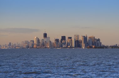 Manhattan gün batımında gökyüzü