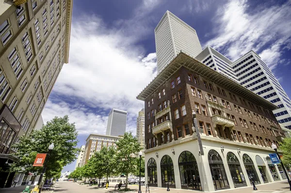 Vijfde en belangrijkste straat, tulsa — Stockfoto