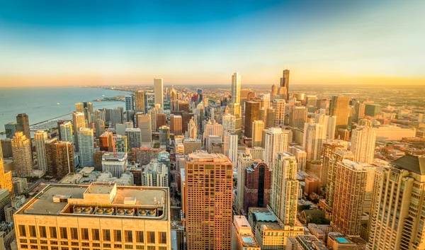 Panorama di Chicago Fotografia Stock