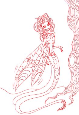 el sihirli medusa tarafından kroki