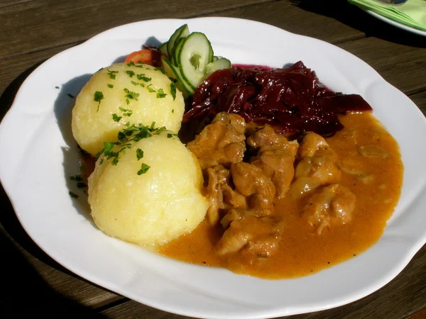 Tysk måltid Stockbild