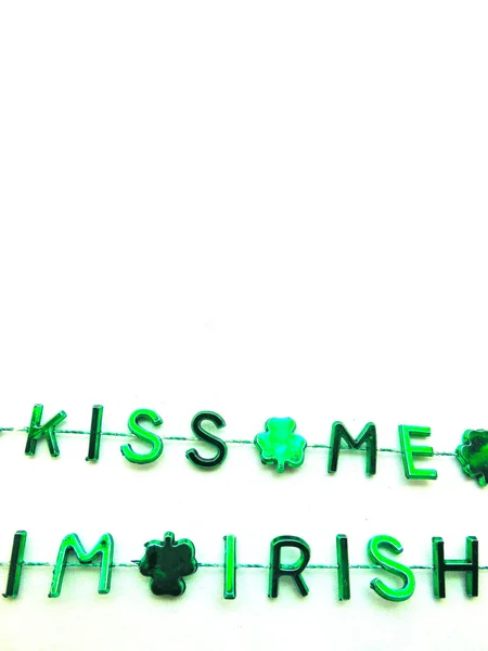 Kiss Me I'm Irish Vertical — Stock Photo, Image