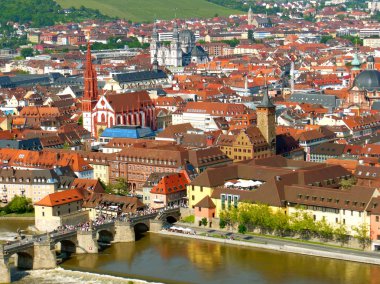 View of Wüurzburg in Summer clipart