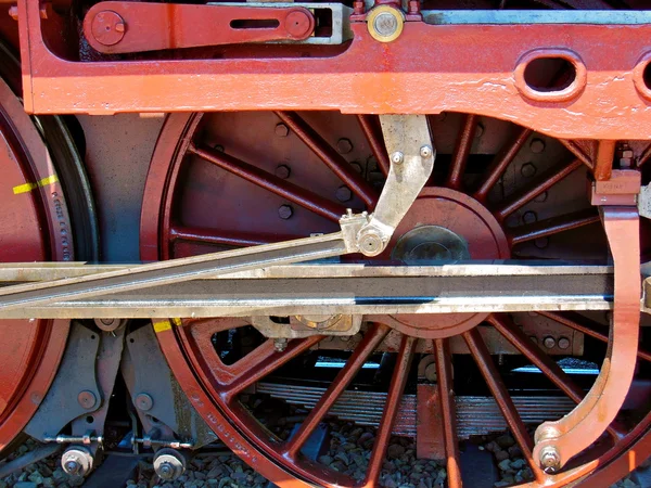 Steam Locomotive Red Wheel — Stock Photo, Image