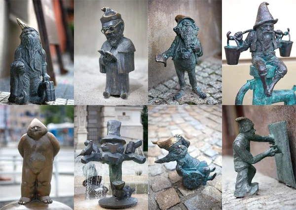 cüce heykeli, wroclaw, Polonya