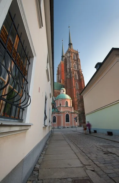 Katedrála v wroclaw, Polsko — Stock fotografie