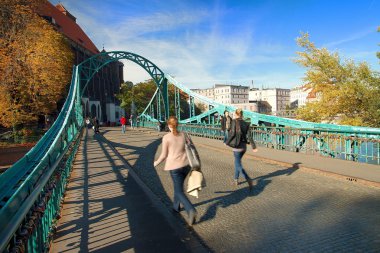 Tumski bridge in wroclaw,Poland