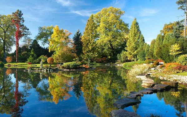 Japanese garden wroclaw Stock Image