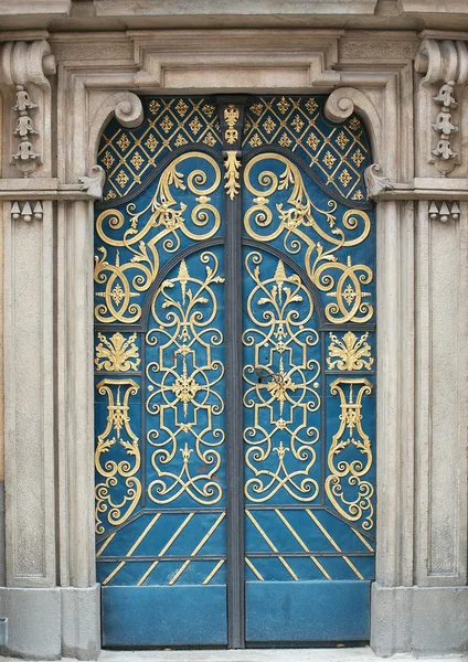 Barok antyczne drzwi — Zdjęcie stockowe