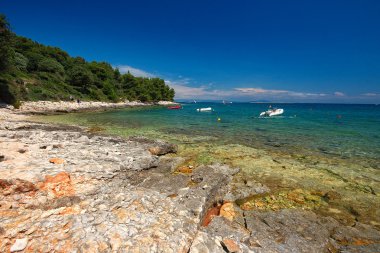 Hırvatistan - Istria Adriyatik kıyısı güzel manzara.