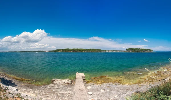 Croacia, Istria. Vista panorámica de la costa — Foto de Stock