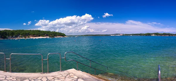 Croatie, Istrie. Vue panoramique sur la côte — Photo