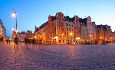 Wroclaw eski kasaba pazarında