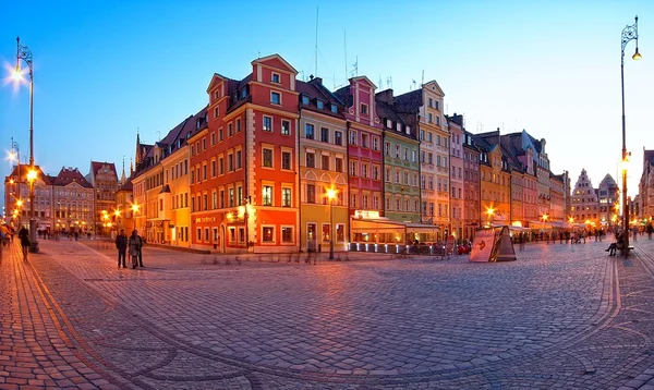 Wrocław stare miasto rynku — Zdjęcie stockowe