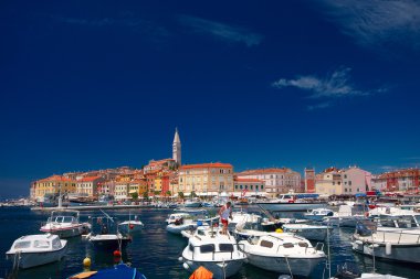 Hırvatistan, rovinj. bağlantı noktasının görünümü