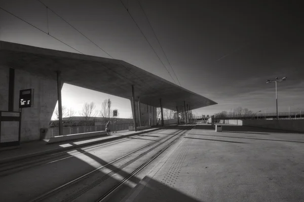 현대의 흑백 건축 양식 — 스톡 사진