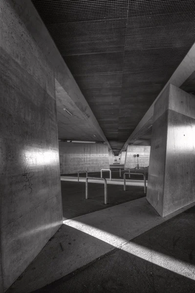Abstrakte Schwarz-Weiß-Architektur Stockbild