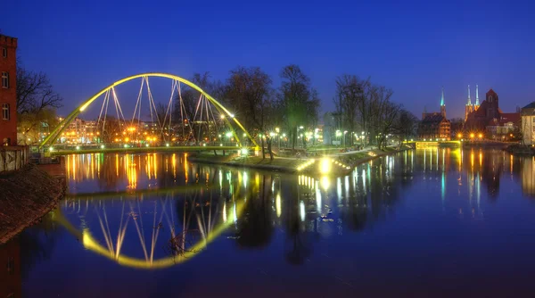 Wroclaw por la noche — Foto de Stock