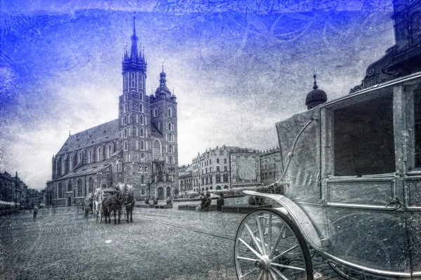 Azize mary Kilisesi krakow retro tarzı — Stok fotoğraf