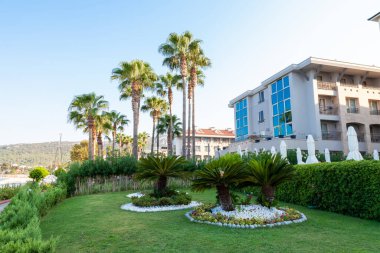 Kemer, Türkiye 'deki lüks 5 yıldızlı otel. Sahili olan, deniz kenarında popüler bir turizm merkezi.