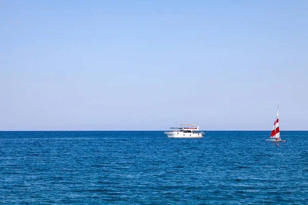 Friendship Luxury Vacation Luxury Motor Boat Turkey Yachts Shipyard Sea — Stock Photo, Image