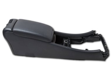 Arabanın içindeki plastik elementler siyah deriyle kaplıdır - kolluk ya da torpido gözü - beyaz arka planda klima delikleri olan yedek parça. Sitenin kataloğu.