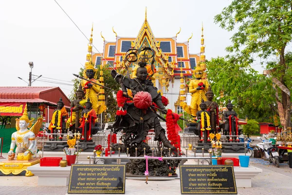 Samut Songkhram Thailand Thao Wessuwan God Der Reuzen Een Van — Stockfoto