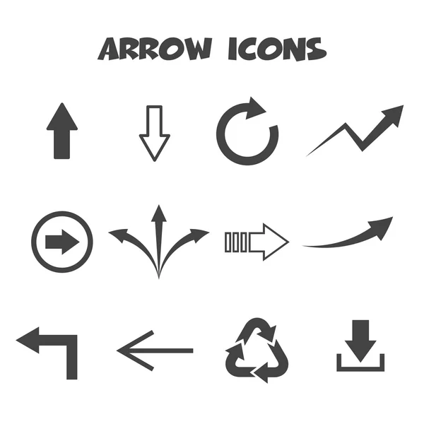 Arrow icons — Stock Vector