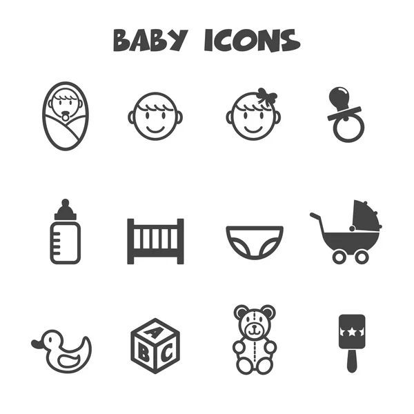 Baby icons — Stock Vector