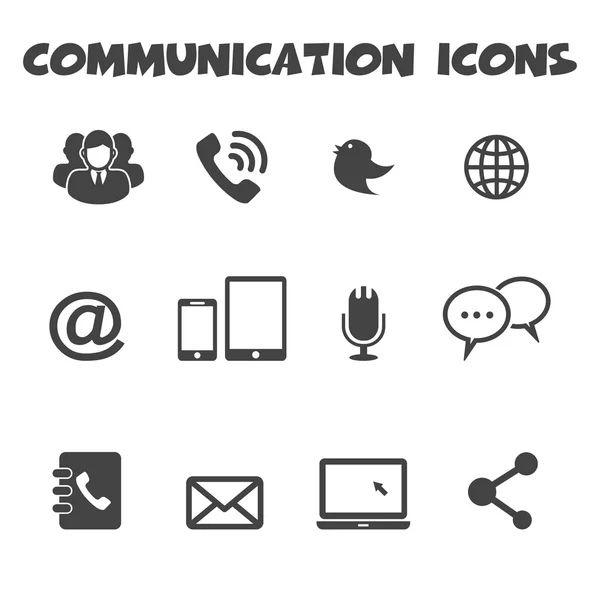 Iconos de comunicación — Archivo Imágenes Vectoriales