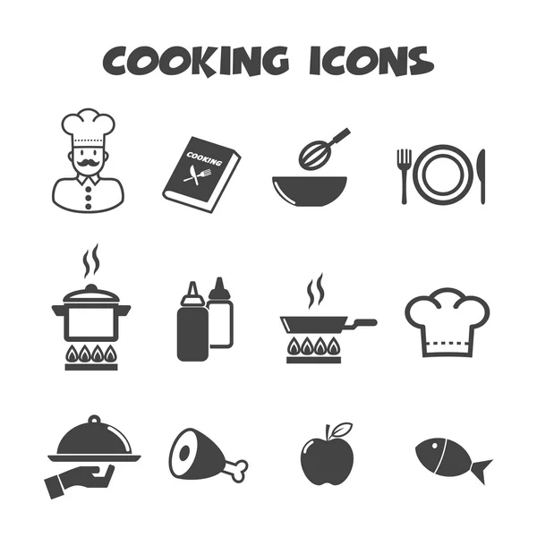 Icônes de cuisson — Image vectorielle