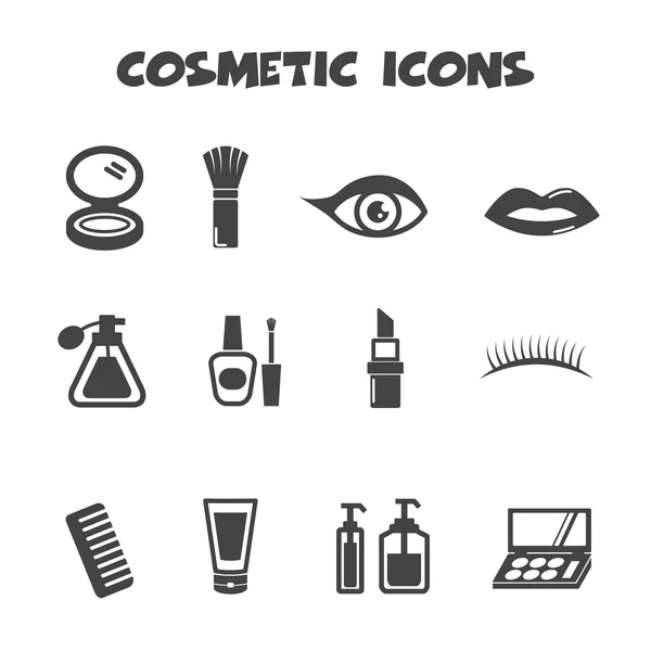Ícones cosméticos —  Vetores de Stock