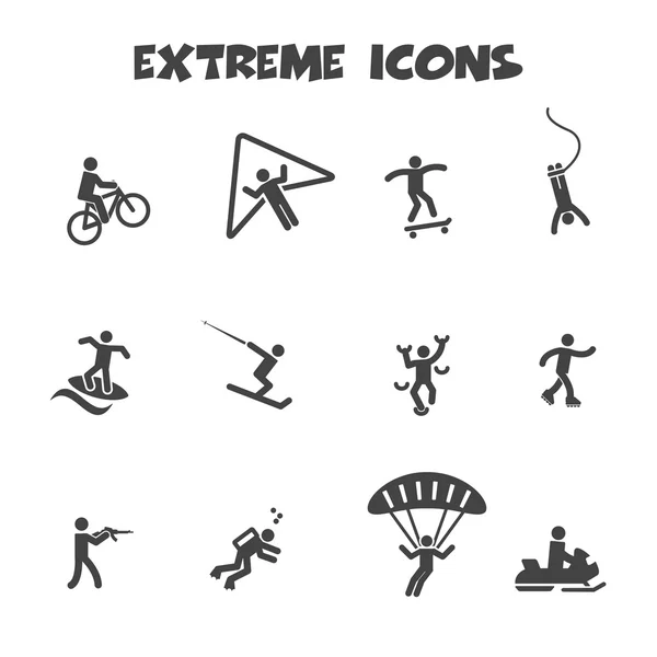 Extreme icons — Stock Vector