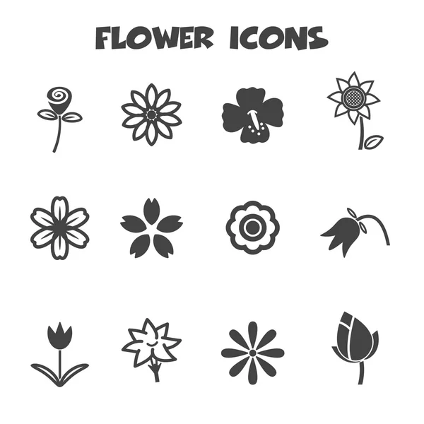 Иконки цветов — стоковый вектор
