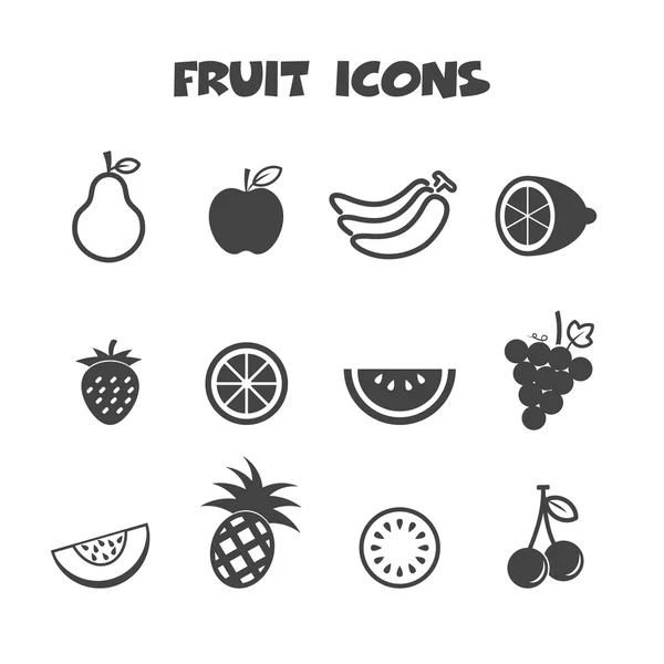 Owoce ikony — Wektor stockowy