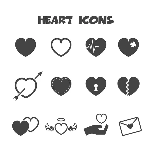 Εικόνες καρδιάς — Διανυσματικό Αρχείο