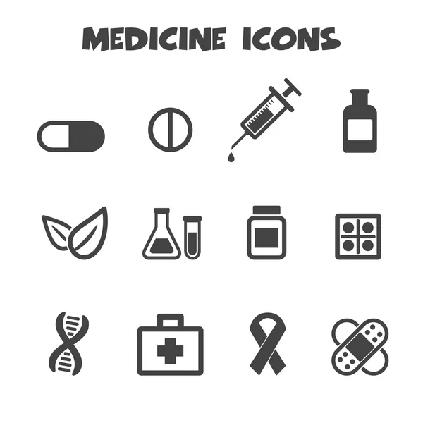 Iconos de medicina — Vector de stock