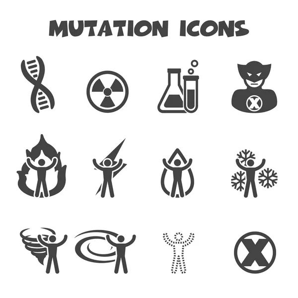 Ícones de mutação — Vetor de Stock