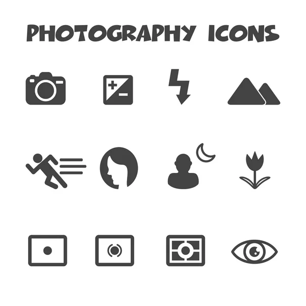 Iconos de fotografía — Archivo Imágenes Vectoriales