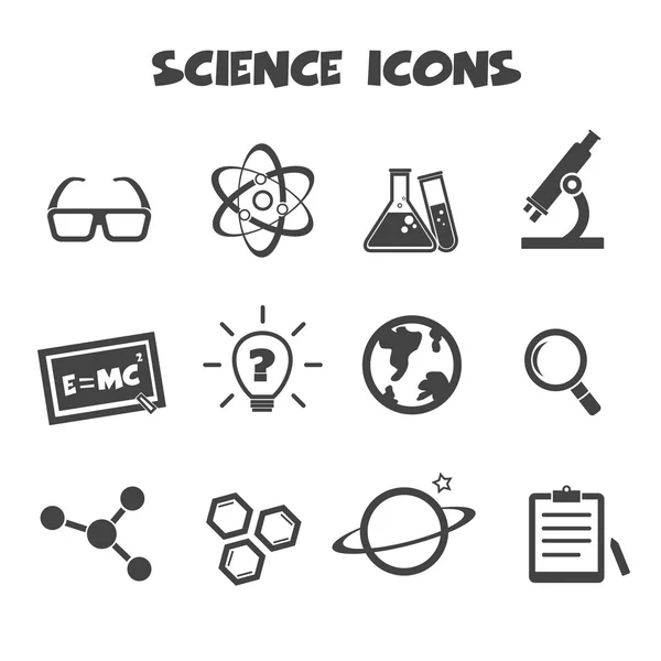 Ikonen der Wissenschaft — Stockvektor